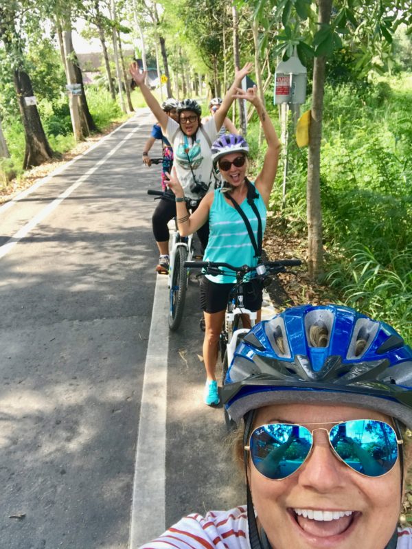 culinary travel, biking in Thailand