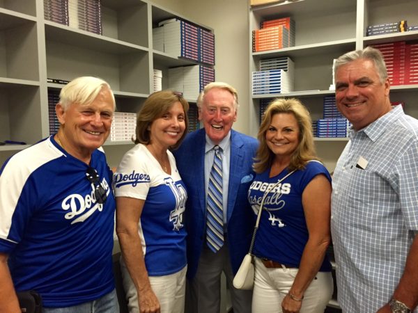 Vin Scully at Dodger Stadium