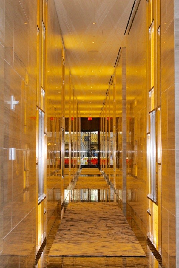 First floor hallway in the Park Hyatt New York