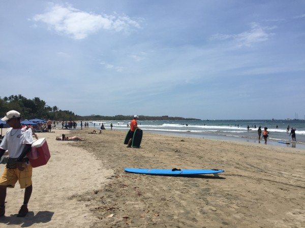 surfing in Tamarindo