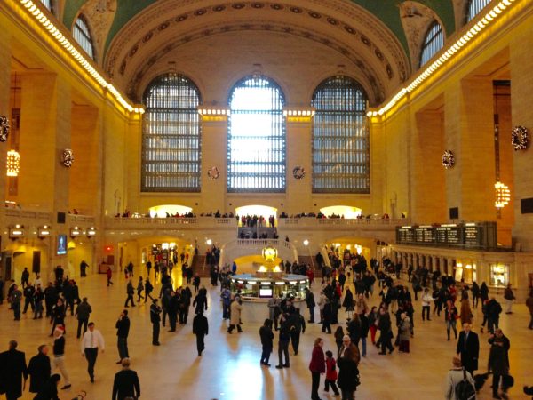 The always busy, Grand Central Station at Christmas
