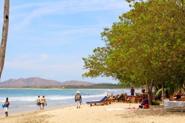 surfing in Tamarindo