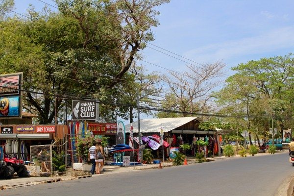 surfing in Tamarindo