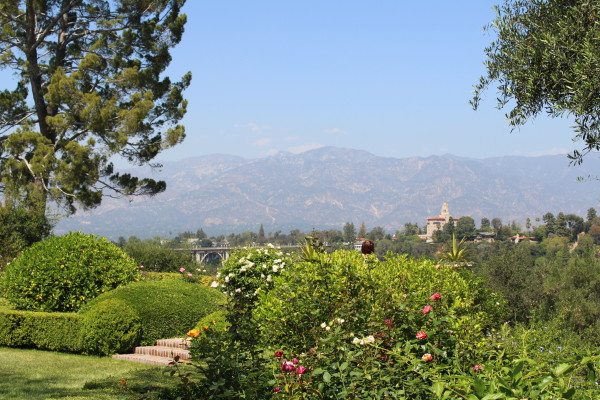 View of the San Gabriel Mountains