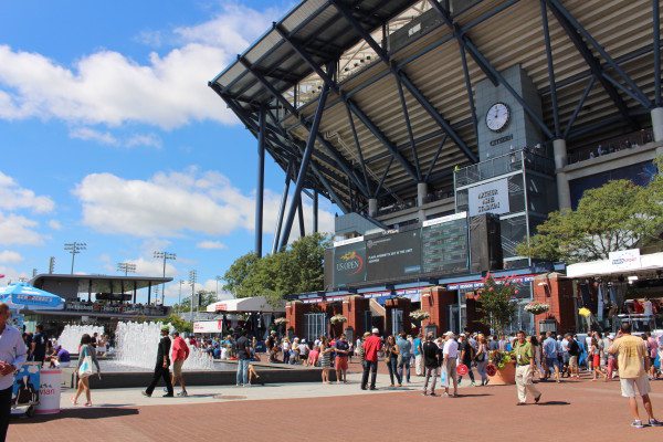 Outside Arthur Ashe Stadium