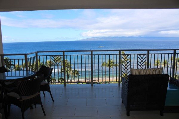 Views from the lanai from The Hyatt Residence Club Maui