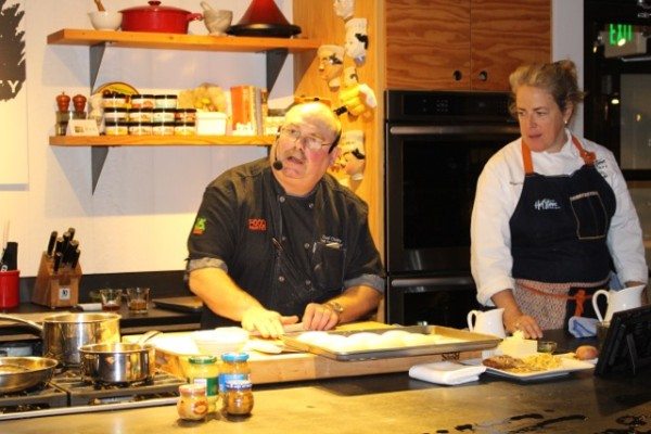 rolling out pretzel dough