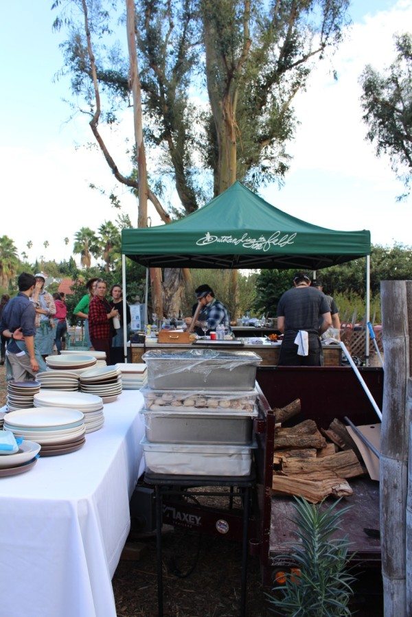 Outstanding in the Field's outdoor kitchen.