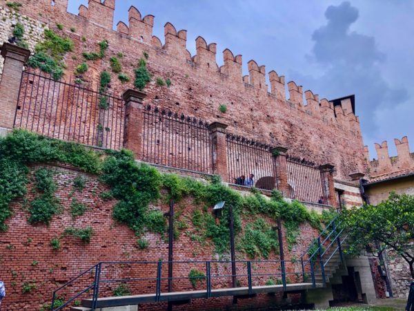 beautiful medieval castle in verona