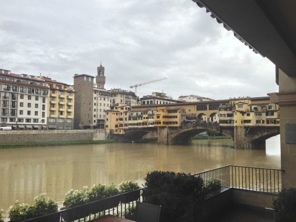 A visit to Florence - The view from Hotel Lungarno
