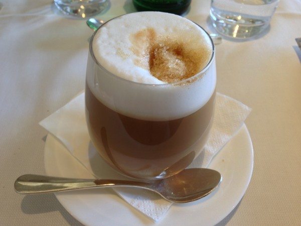 A cafe latte on our visit to Florence