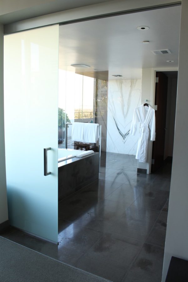 Hyatt - Penthouse at the Andaz, Entrance to the elegant Master Bathroom