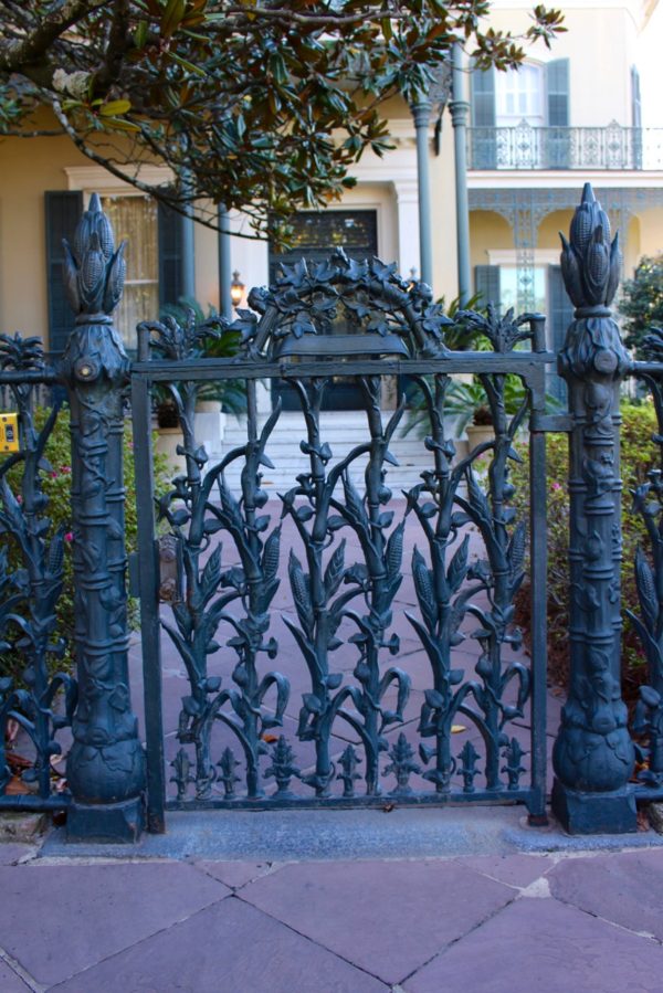 Door to a home in the New Orleans Garden District