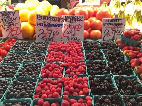 vegetables at Pike Place Market