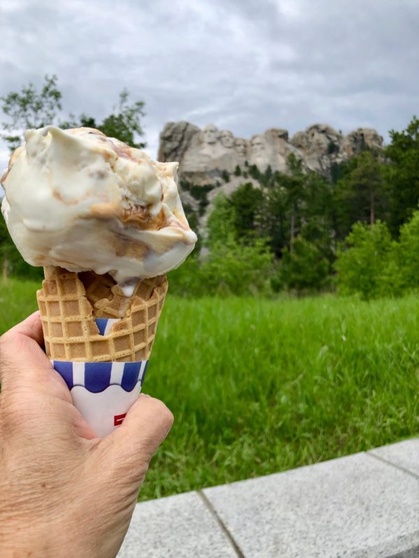 ice cream at Mount Rushmore