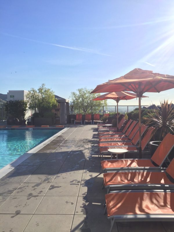 The Pool Deck at the Andaz West Hollywood