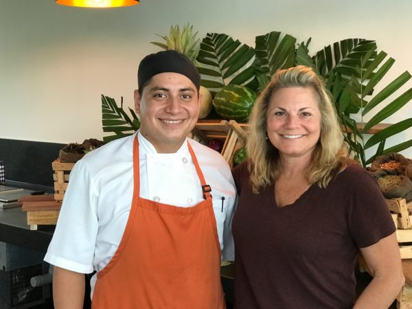 Me and Chef Carlos Ivan at the Andaz Mayakoba Resort.