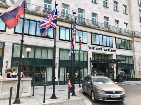 stay at Ritz Carlton Budapest