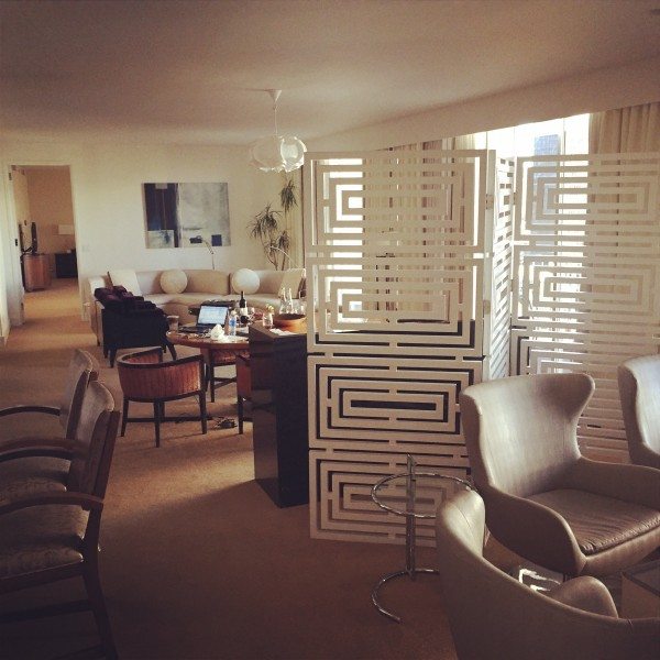 One of the modern suites we stayed in at the Century Plaza Hoel
