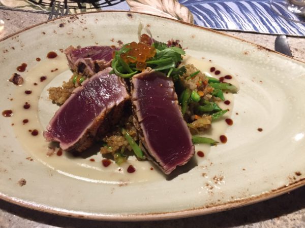 Seared Ahi at the Grand Hyatt Kauai & Spa