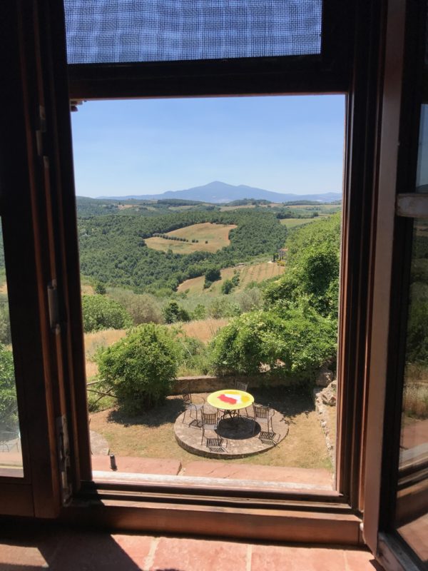 View from the window of an Italian cooking school
