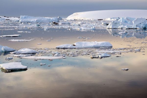 sunset in Antarctica