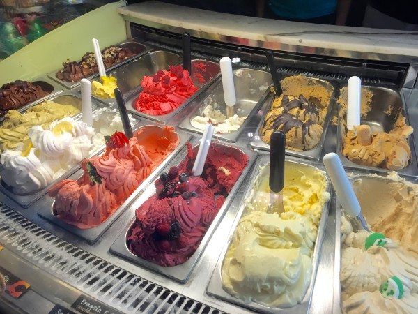 gelato choices