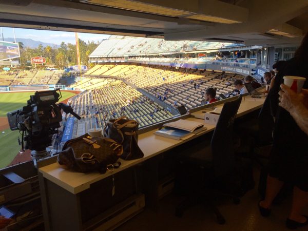 The press box - Vin Scully