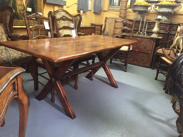 new trestle table for the fixer upper renovation