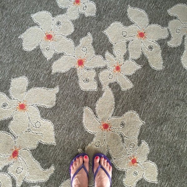 toes on the carpet