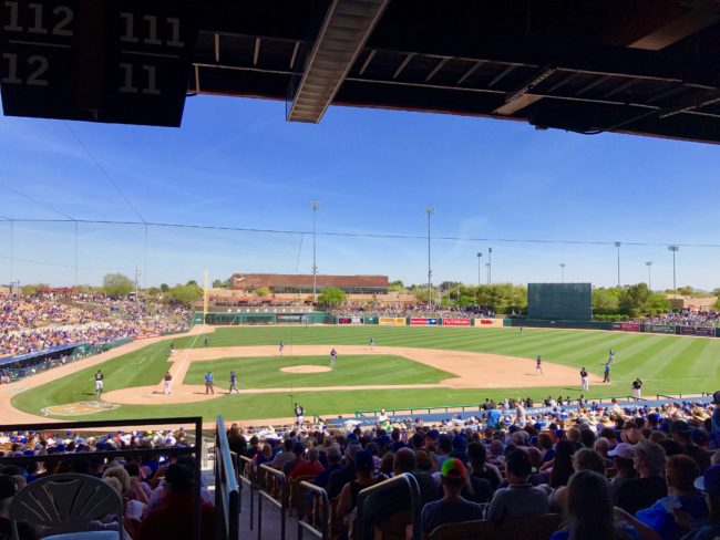 Dodger game in Phoenix