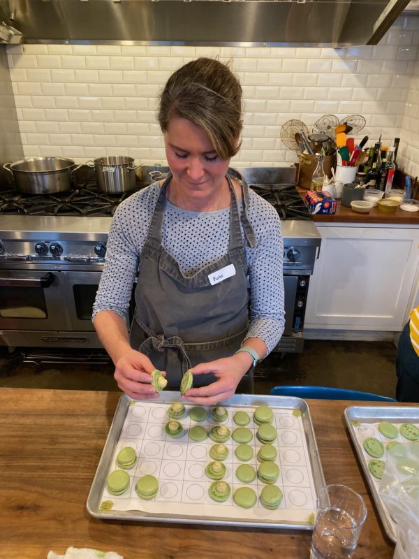 learning to make macarons