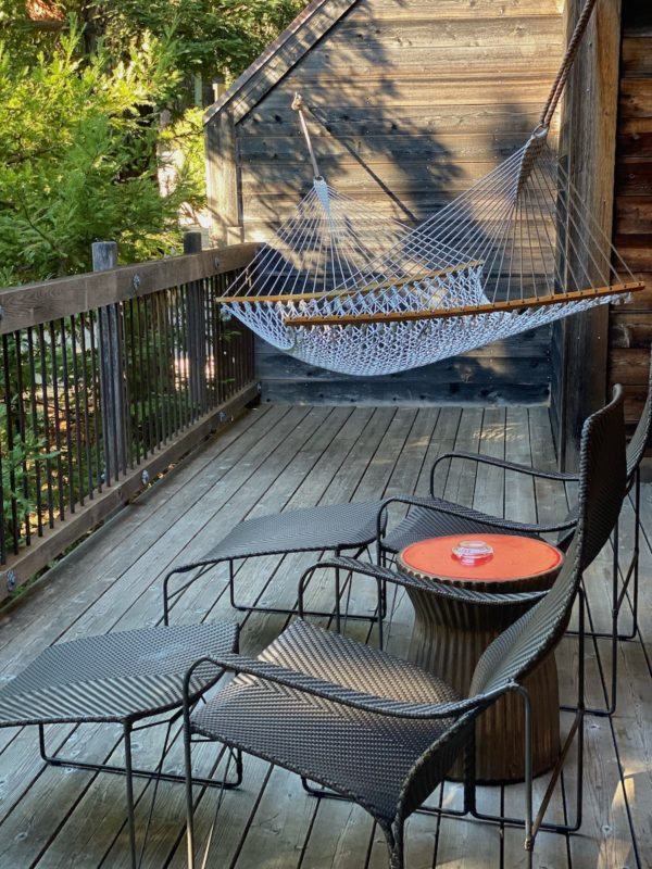 hammock at a luxury hotel