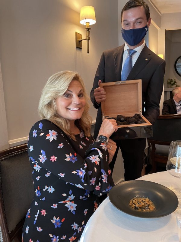 choosing truffles at The French Laundry